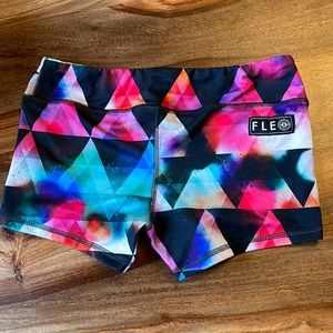 Kaleidoscope Fleo x OG doughnuts and deadlifts shorts